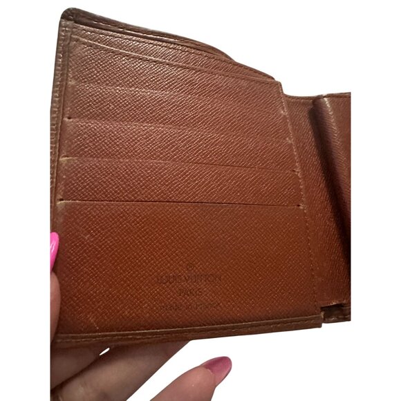 LOUIS VUITTON Womens Brown Epi Leather Snap Wallet - Picture 6 of 9